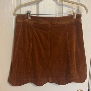 Altar’d State Caramel Corduroy Skirt